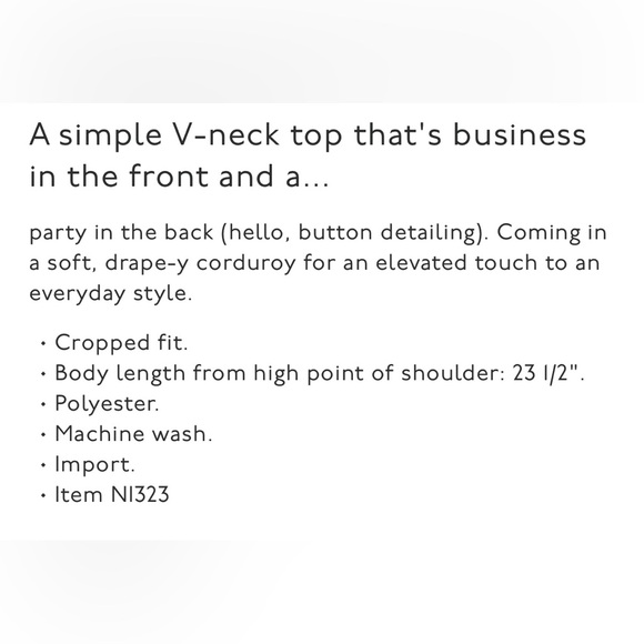 Madewell Collette Corduroy Drapey Top - Picture 4 of 10